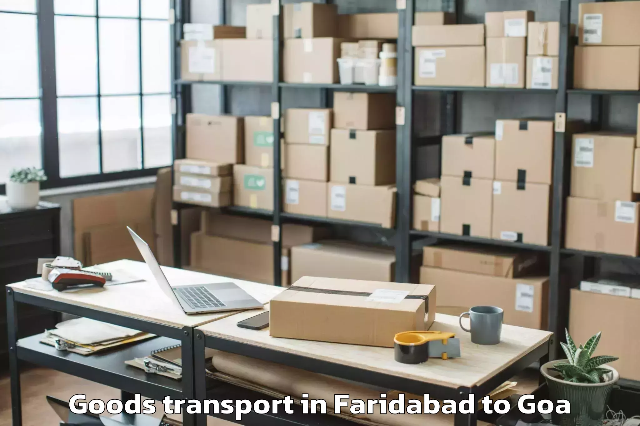 Faridabad to Colva Goods Transport Booking